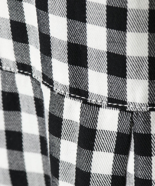 LBC（エルビーシー）の「コットンギンガム前開きワンピース（ワンピース・レディース・ブラック/ネイビー・MEDIUM/LARGE）」の9枚目の写真