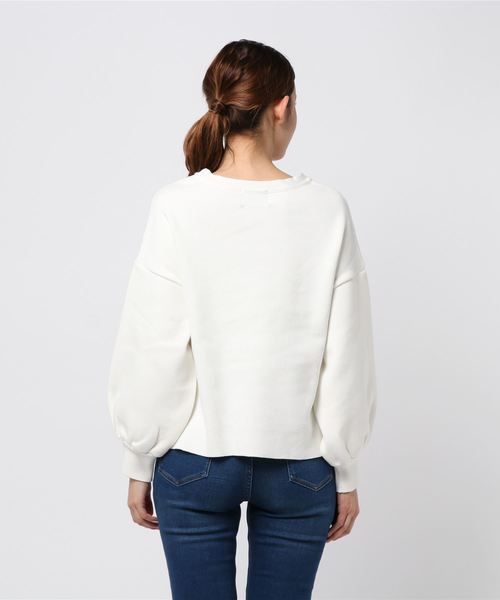 STUDIOUS（ステュディオス）の「【STUDIOUS】ボリュームスリーブニット（ニット/セーター・レディース・グレー/ライトグリーン/ホワイト・0）」の12枚目の写真