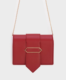 オーバーサイズドヘキサゴンディテールクラッチ / OVERSIZED HEXAGON DETAIL CLUTCH