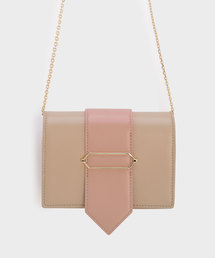 オーバーサイズドヘキサゴンディテールクラッチ / OVERSIZED HEXAGON DETAIL CLUTCH
