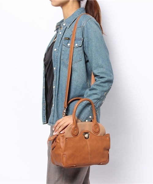 Soareak（ソアリーク）の「【CASSELINI】コンビポケットボストン（ボストンバッグ・レディース・アイボリー/ブルー/キャメル・FREE）」の14枚目の写真