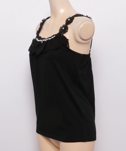 axes femme（アクシーズファム）の「お花ストラップキャミ