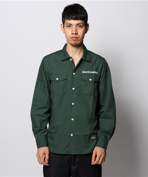 BackChannel PRINT WORK H/S シャツ バックチャンネル プリントワークシャツ | BACK CHANNEL, PRINT