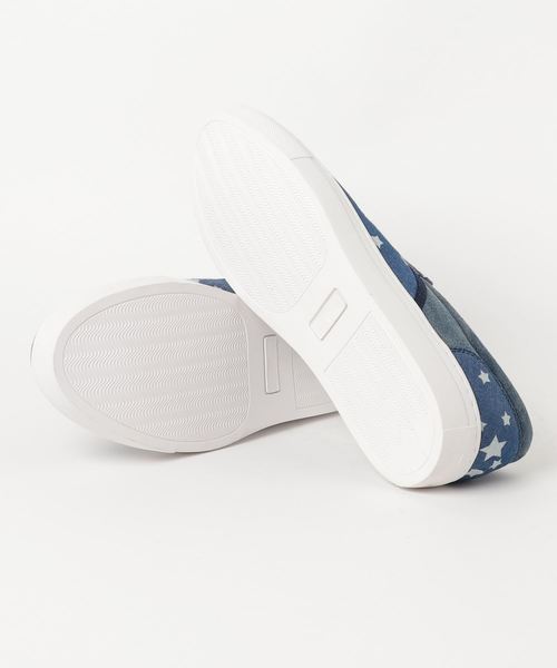 JACKROSE（ジャックローズ）の「デニムスタースリップオンスニーカー（スニーカー・メンズ・ブルー/サックスブルー・M/L）」の4枚目の写真