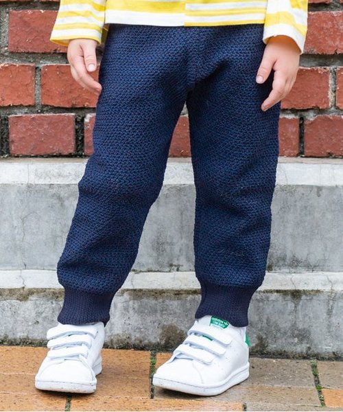 BREEZE(ブリーズ)の「ネット限定 ウォッシャブルニットパンツ 10分丈(その他パンツ・キッズ・ネイビー/カーキ・110/80/120/95/90/100)」の1枚目の写真