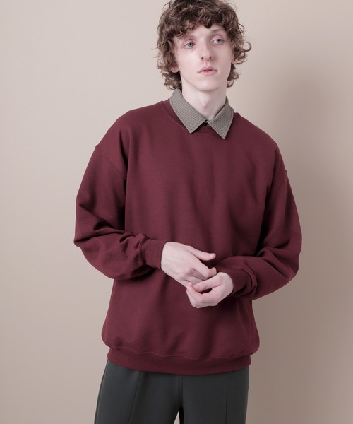 GILDAN（ギルダン）の「ギルダン USA ビッグシルエット ロングスリーブプルオーバークルースウェット(裏起毛)（スウェット・メンズ・ホワイト/ブラック/グレー/ネイビー/オレンジ/ゴールド/パープル/チャコール/マルーン/サンドベージュ/ブラウン系その他/グリーン系その他/グリーン系その他2/インディゴブルー・L/XL/M）」の12枚目の写真