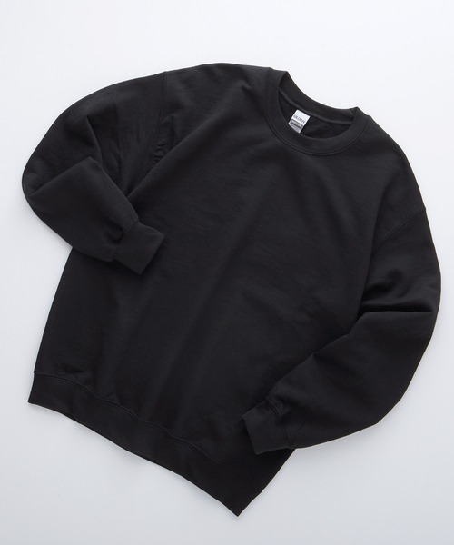 GILDAN（ギルダン）の「ギルダン USA ビッグシルエット ロングスリーブプルオーバークルースウェット(裏起毛)（スウェット・メンズ・ホワイト/ブラック/グレー/ネイビー/オレンジ/ゴールド/パープル/チャコール/マルーン/サンドベージュ/ブラウン系その他/グリーン系その他/グリーン系その他2/インディゴブルー・L/XL/M）」の3枚目の写真