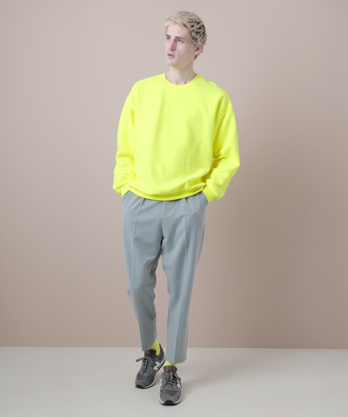 GILDAN（ギルダン）の「ギルダン USA ビッグシルエット ロングスリーブプルオーバークルースウェット(裏起毛)（スウェット・メンズ・ホワイト/ブラック/グレー/ネイビー/オレンジ/ゴールド/パープル/チャコール/マルーン/サンドベージュ/ブラウン系その他/グリーン系その他/グリーン系その他2/インディゴブルー・L/XL/M）」の16枚目の写真