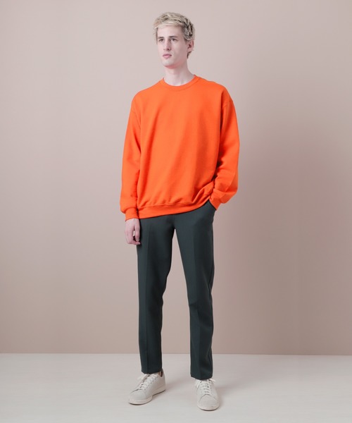 GILDAN（ギルダン）の「ギルダン USA ビッグシルエット ロングスリーブプルオーバークルースウェット(裏起毛)（スウェット・メンズ・ホワイト/ブラック/グレー/ネイビー/オレンジ/ゴールド/パープル/チャコール/マルーン/サンドベージュ/ブラウン系その他/グリーン系その他/グリーン系その他2/インディゴブルー・L/XL/M）」の22枚目の写真