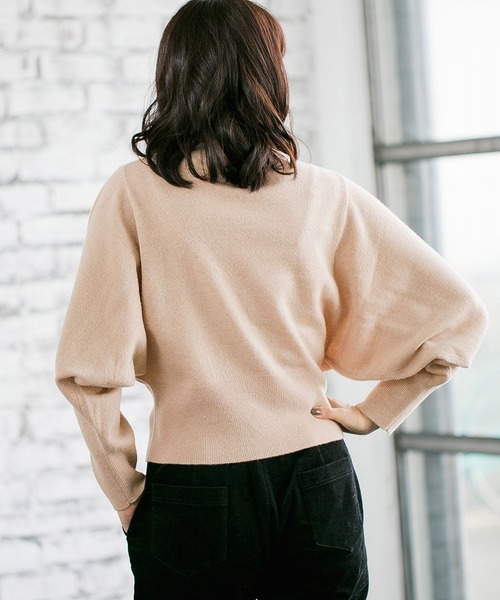 A part by（アパートバイ）の「12GWカシミヤドルマンPO 816917（ニット/セーター・レディース・ブラック/ベージュ/グレー/アイボリー・FREE）」の13枚目の写真