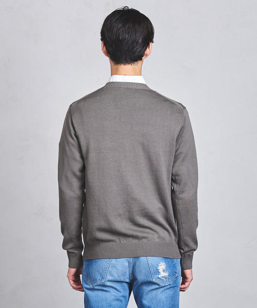 UNITED ARROWS（ユナイテッドアローズ）の「○UASB ミドルゲージ クルーネックニット（ニット/セーター・メンズ・ダークグリーン/ホワイト/グレー/ブラック/モカ・MEDIUM/SMALL/X-LARGE/LARGE）」の12枚目の写真