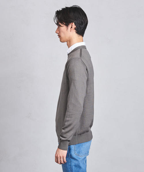 UNITED ARROWS（ユナイテッドアローズ）の「○UASB ミドルゲージ クルーネックニット（ニット/セーター・メンズ・ダークグリーン/ホワイト/グレー/ブラック/モカ・MEDIUM/SMALL/X-LARGE/LARGE）」の14枚目の写真