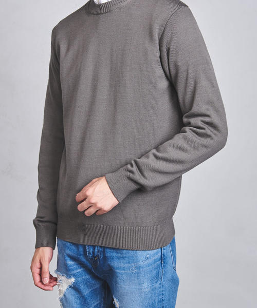 UNITED ARROWS（ユナイテッドアローズ）の「○UASB ミドルゲージ クルーネックニット（ニット/セーター・メンズ・ダークグリーン/ホワイト/グレー/ブラック/モカ・MEDIUM/SMALL/X-LARGE/LARGE）」の17枚目の写真