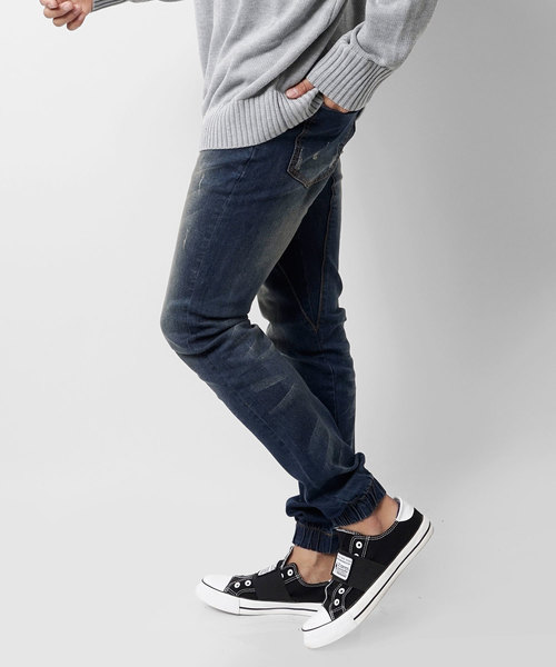 Lazy Tokyo Vintage Damage Hem Gumデニム Lazy Tokyo Vintage Damage Hem Gumデニム