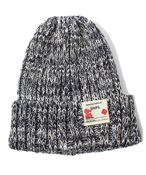 SHIPS(シップス)の「SHIPS KIDS:コットン ミックス キャップ(ニットキャップ/ビーニー・キッズ・レッド/ネイビー・ONE SIZE)」の1枚目の写真