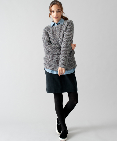 green label relaxing（グリーンレーベルリラクシング）の「GC C フライス タイトスカートⅡ（スカート・レディース・ブラック/グレー/ネイビー/レッド・フリー）」の13枚目の写真