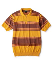 STRIPED KNIT POLO