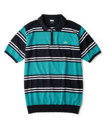 STRIPED KNIT POLO