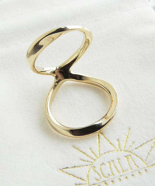 SCALA(スカラ)の「【SCALA/スカラ】メビウスループリング(リング・レディース・ゴールド/シルバー/アンティークゴールド/アンティークシルバー・#13/#11)」の10枚目の写真