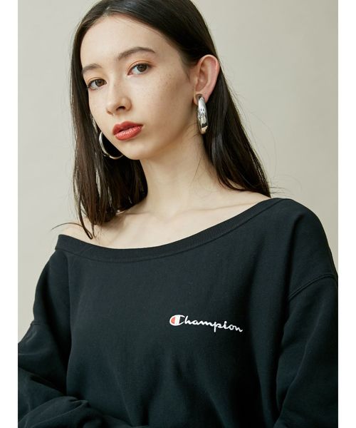 希少・早い者勝ち】EMODA×Champion ボトルネックスウェット（GLY
