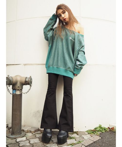 EMODA×Champion ワイドネックプルオーバー Champion（チャンピオン）の「【EMODA×Champion】ワイドネックプル