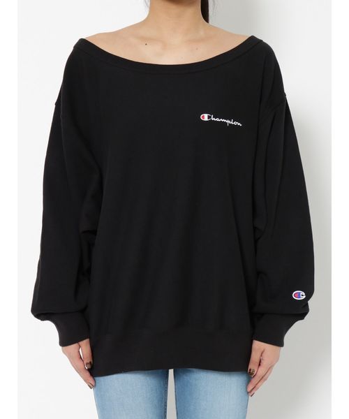 EMODA×Champion ワイドネックプルオーバー Champion（チャンピオン）の「【EMODA×Champion】ワイドネックプル