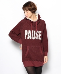 フードボアビッグパーカーワンピ