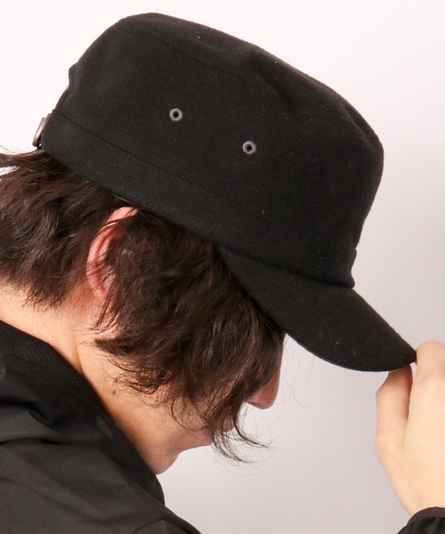 Well-Tailored（ウェルテイラード）の「Well-Tailored パイルスウェットワークキャップ（キャップ・メンズ・ブラック/ネイビー/グレー/ベージュ/ブルー系その他・FREE）」の13枚目の写真