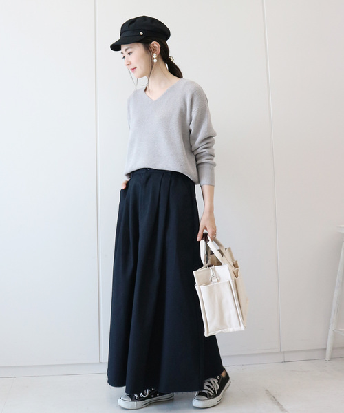 AMERICAN HOLIC（アメリカンホリック）の「チノロングスカート　＊（スカート・レディース・ベージュ/ネイビー・M/L）」の15枚目の写真