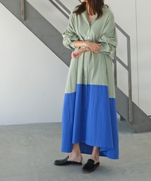 AKTE | ボリュームロングシャツワンピース(シャツワンピース)