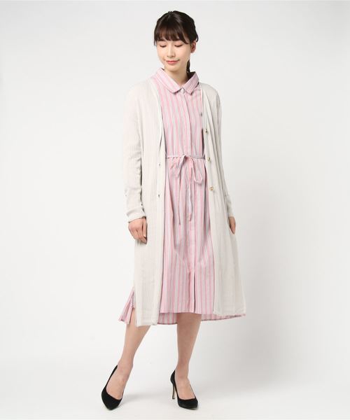 socolla（ソコラ）の「【socolla】【手洗いOK】ストライプシャツ  