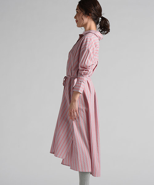 socolla（ソコラ）の「【socolla】【手洗いOK】ストライプシャツ