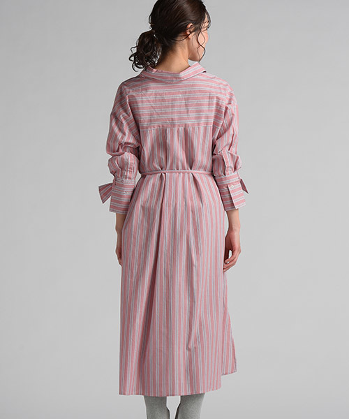 socolla（ソコラ）の「【socolla】【手洗いOK】ストライプシャツ