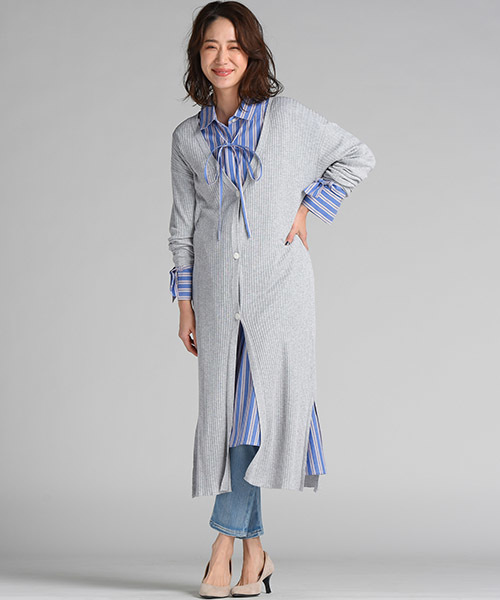 socolla（ソコラ）の「【socolla】【手洗いOK】ストライプシャツ