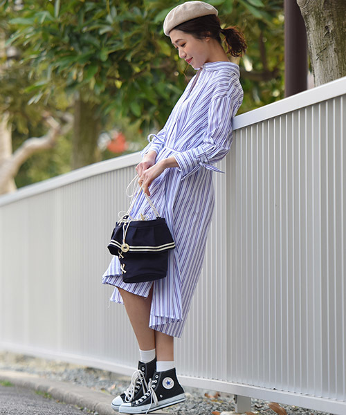 socolla（ソコラ）の「【socolla】【手洗いOK】ストライプシャツ