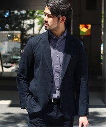 EDIFICE | FUNCTION MOBILE EVALET シアサッカー ジャケット(テーラードジャケット)