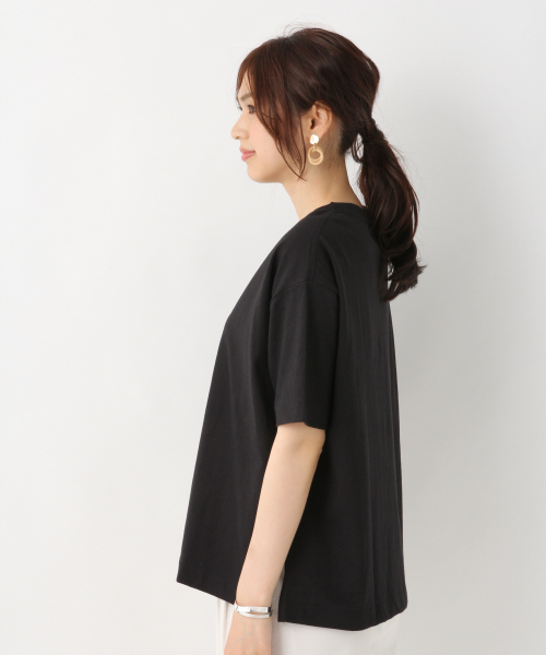 GLOBAL WORK（グローバルワーク）の「USABIGクルーT2【UVケア】/840216（Tシャツ/カットソー・レディース・ホワイト/ブラック/ダークブラウン/その他/パープル系その他5/ライトグレー・MEDIUM/LARGE）」の12枚目の写真