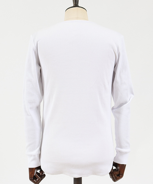 CAMBIO(カンビオ)の「mlt2644-Heavy Fraise Long Sleeve Tee カットソー(Tシャツ/カットソー・メンズ・ホワイト/ブラック/チャコール/グレー・S/M/L)」の21枚目の写真