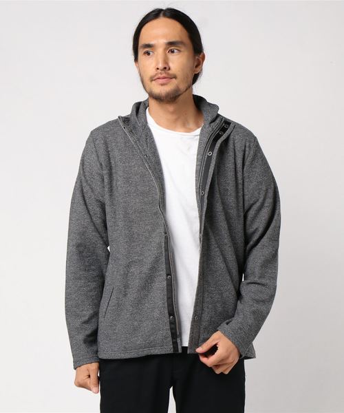 TAKA-Q(タカキュー)の「タカキューメンズ/TAKA-Q:MEN ハニカム鹿の子スタンドフルジップカットアウター(その他トップス)」|グレー