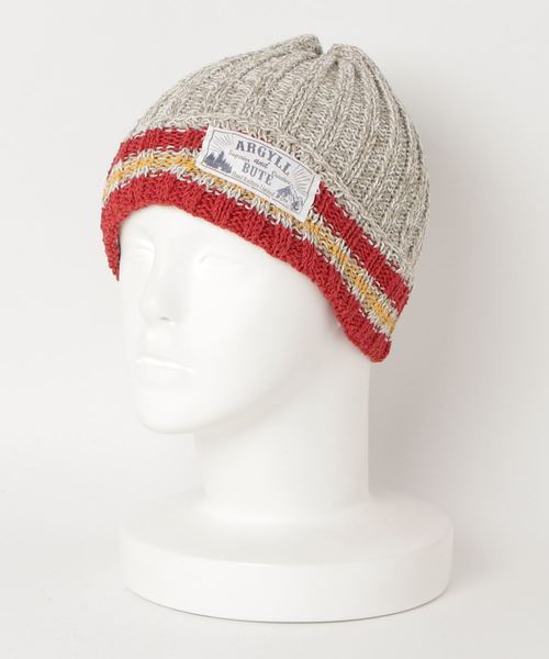ARGYLL AND BUTE(アーガイルアンドビュート)の「SI Original ハンドメイド チルデンニットキャップ(ニットキャップ/ビーニー・メンズ・ホワイト/ネイビー/グレー・FREE)」の1枚目の写真