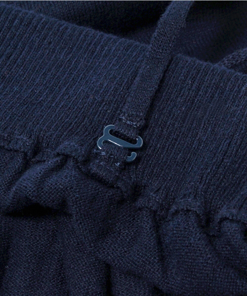 AMERICAN RAG CIE（アメリカンラグシー）の「ハイゲージコットンニットベア型オールインワン（サロペット/オーバーオール・レディース・カーキ/ネイビー・FREE）」の3枚目の写真