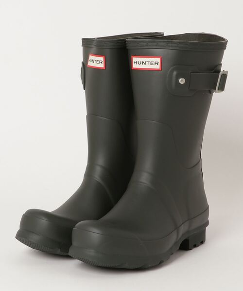 HUNTER(ハンター)の「【 HUNTER / ハンター 】 MENS ORIGINAL SHORT MFS9000RMA レインブーツ 雨靴 HUT(レインシューズ・メンズ・ブラック/ネイビー/オリーブ・9/6/8/12/10/7/11)」の2枚目の写真