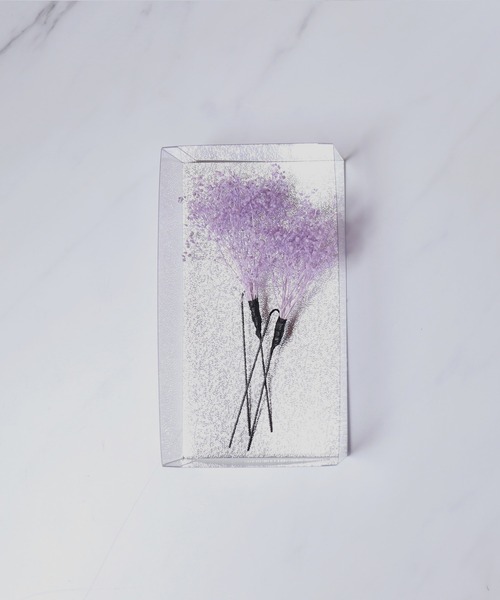 ゆかた館グレース（ユカタカングレース）の「カスミソウ(かすみ草)髪飾りの選べる5色【2本セット】（和装小物・レディース・グリーン/ワインレッド/ホワイト/ピンク/パープル・FREE）」の7枚目の写真