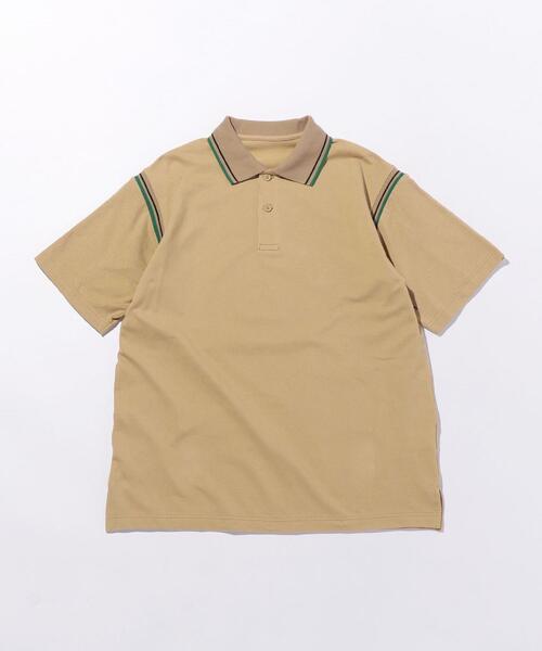 PHINGERIN(フィンガリン)の「<PHINGERIN (フィンガリン)> LINE PL/ポロシャツ(ポロシャツ・メンズ・ケリー/ベージュ・MEDIUM/LARGE)」の1枚目の写真