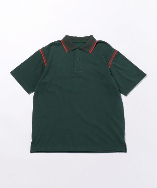 PHINGERIN(フィンガリン)の「<PHINGERIN (フィンガリン)> LINE PL/ポロシャツ(ポロシャツ・メンズ・ケリー/ベージュ・MEDIUM/LARGE)」の2枚目の写真