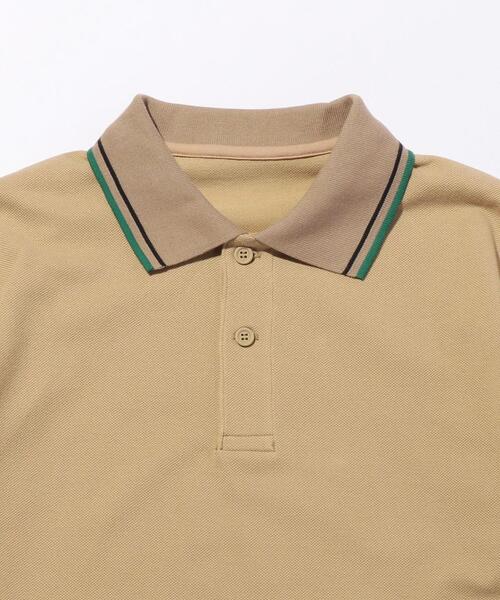 PHINGERIN(フィンガリン)の「<PHINGERIN (フィンガリン)> LINE PL/ポロシャツ(ポロシャツ・メンズ・ケリー/ベージュ・MEDIUM/LARGE)」の3枚目の写真