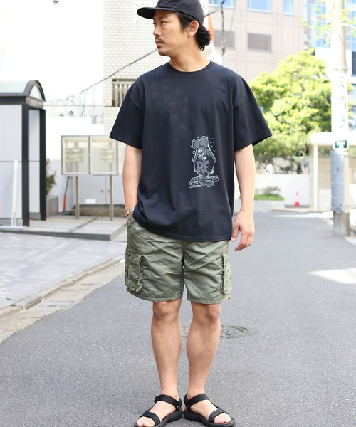THRIFTY LOOK(スリフティールック)の「THRIFTY LOOK/スリフティルック "RAT FINK "PRINT TEE 半袖Tシャツ(Tシャツ/カットソー・メンズ・ブラック/ブルー/サックスブルー/ブラック系その他・M/XL/L)」の1枚目の写真