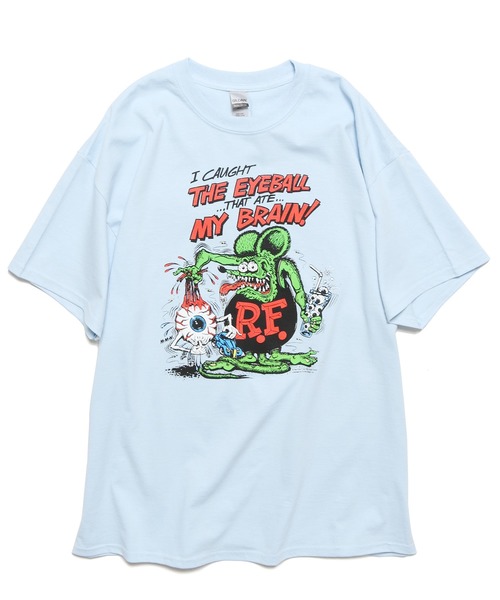 THRIFTY LOOK(スリフティールック)の「THRIFTY LOOK/スリフティルック "RAT FINK "PRINT TEE 半袖Tシャツ(Tシャツ/カットソー・メンズ・ブラック/ブルー/サックスブルー/ブラック系その他・M/XL/L)」の3枚目の写真