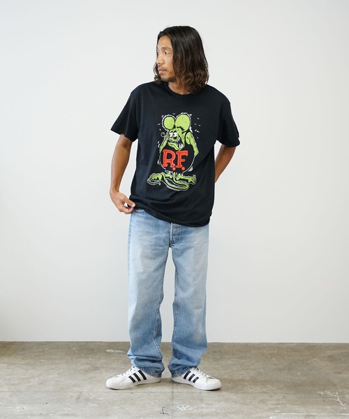 THRIFTY LOOK(スリフティールック)の「THRIFTY LOOK/スリフティルック "RAT FINK "PRINT TEE 半袖Tシャツ(Tシャツ/カットソー・メンズ・ブラック/ブルー/サックスブルー/ブラック系その他・M/XL/L)」の17枚目の写真
