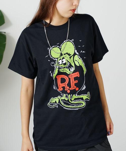 THRIFTY LOOK(スリフティールック)の「THRIFTY LOOK/スリフティルック "RAT FINK "PRINT TEE 半袖Tシャツ(Tシャツ/カットソー・メンズ・ブラック/ブルー/サックスブルー/ブラック系その他・M/XL/L)」の12枚目の写真